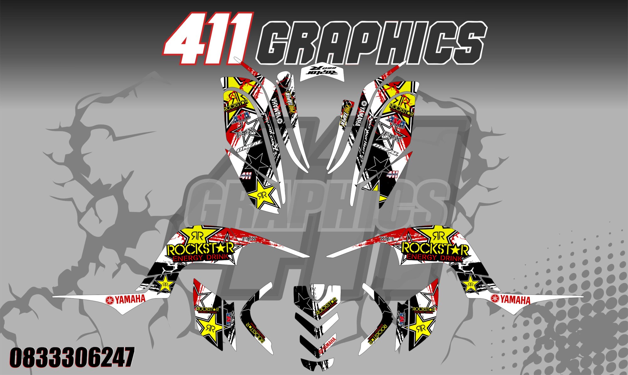 RAPTOR 660 STICKER KIT 17