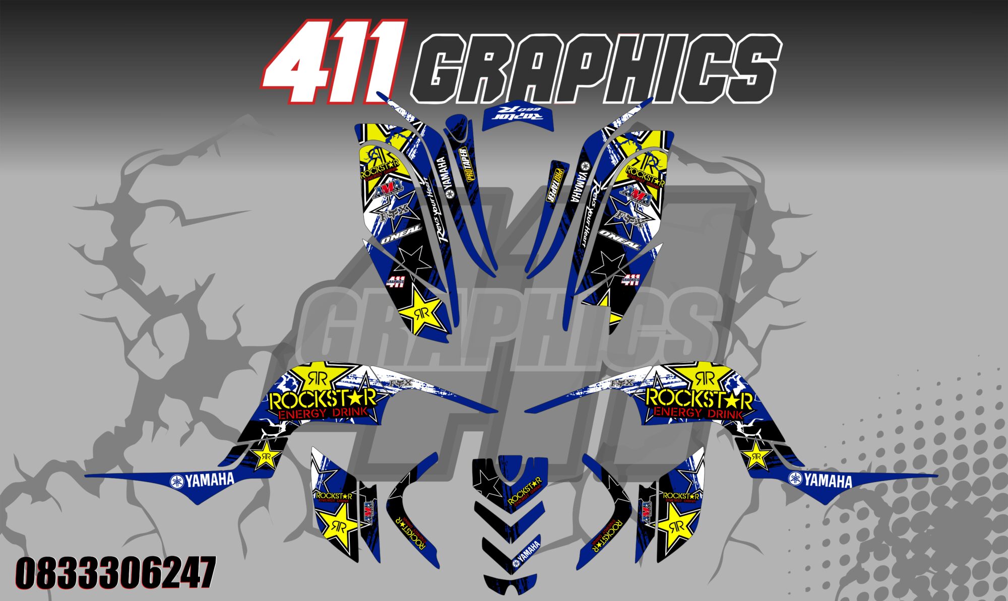 RAPTOR 660 STICKER KIT 18