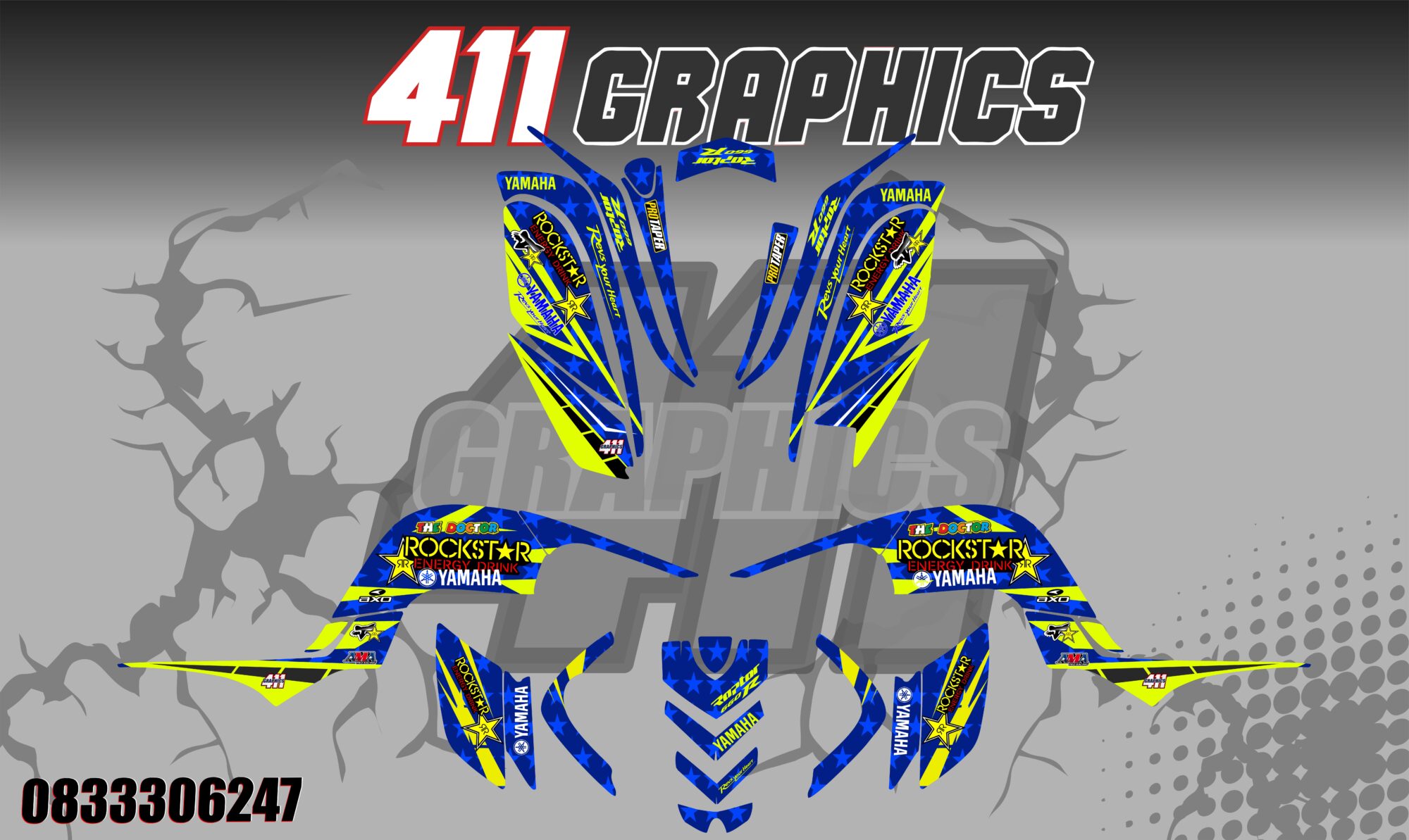 RAPTOR 660 STICKER KIT 19