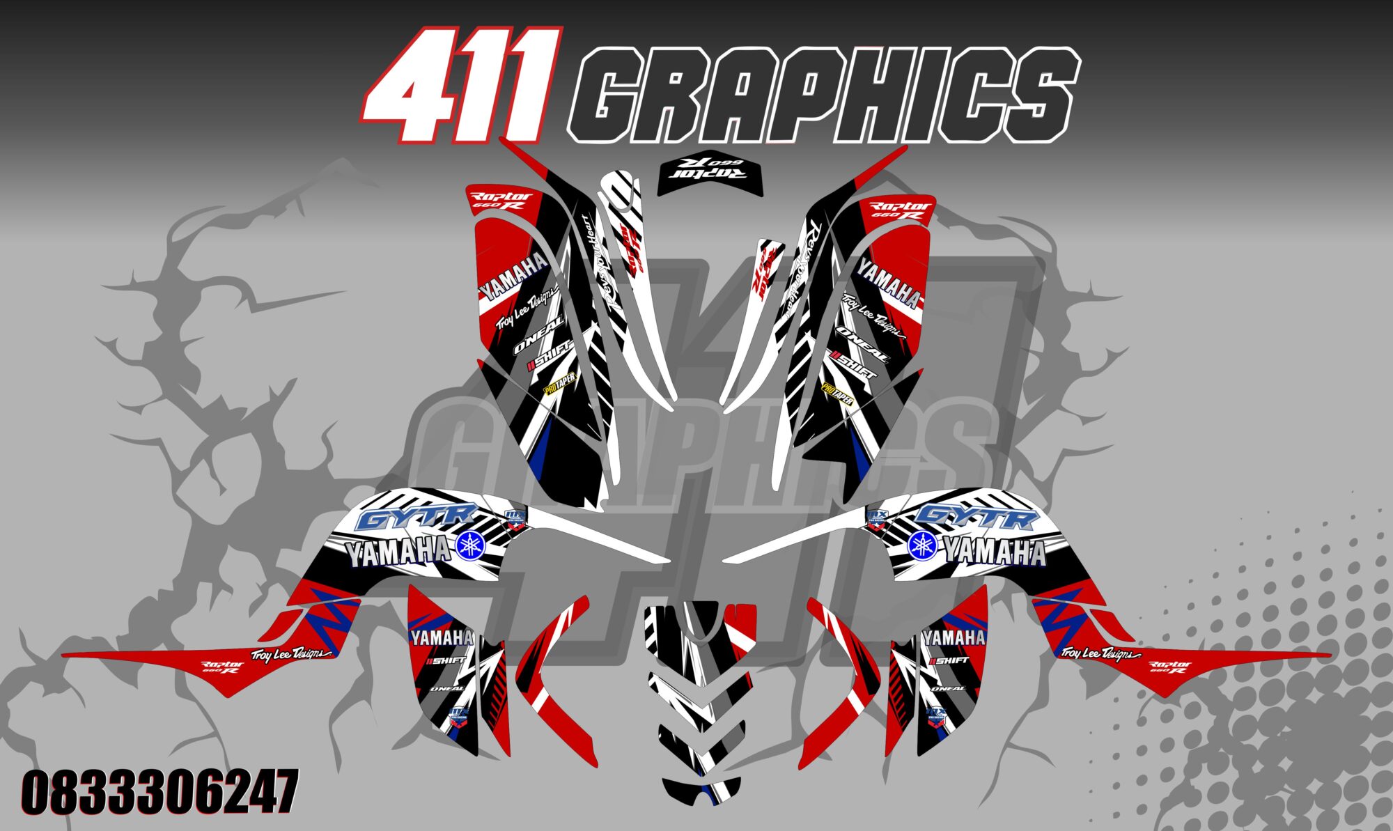 RAPTOR 660 STICKER KIT 21