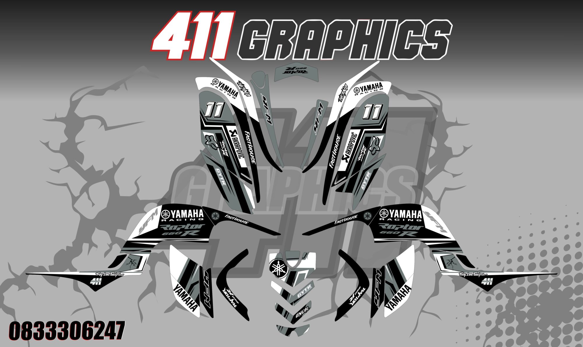 RAPTOR 660 STICKER KIT 23