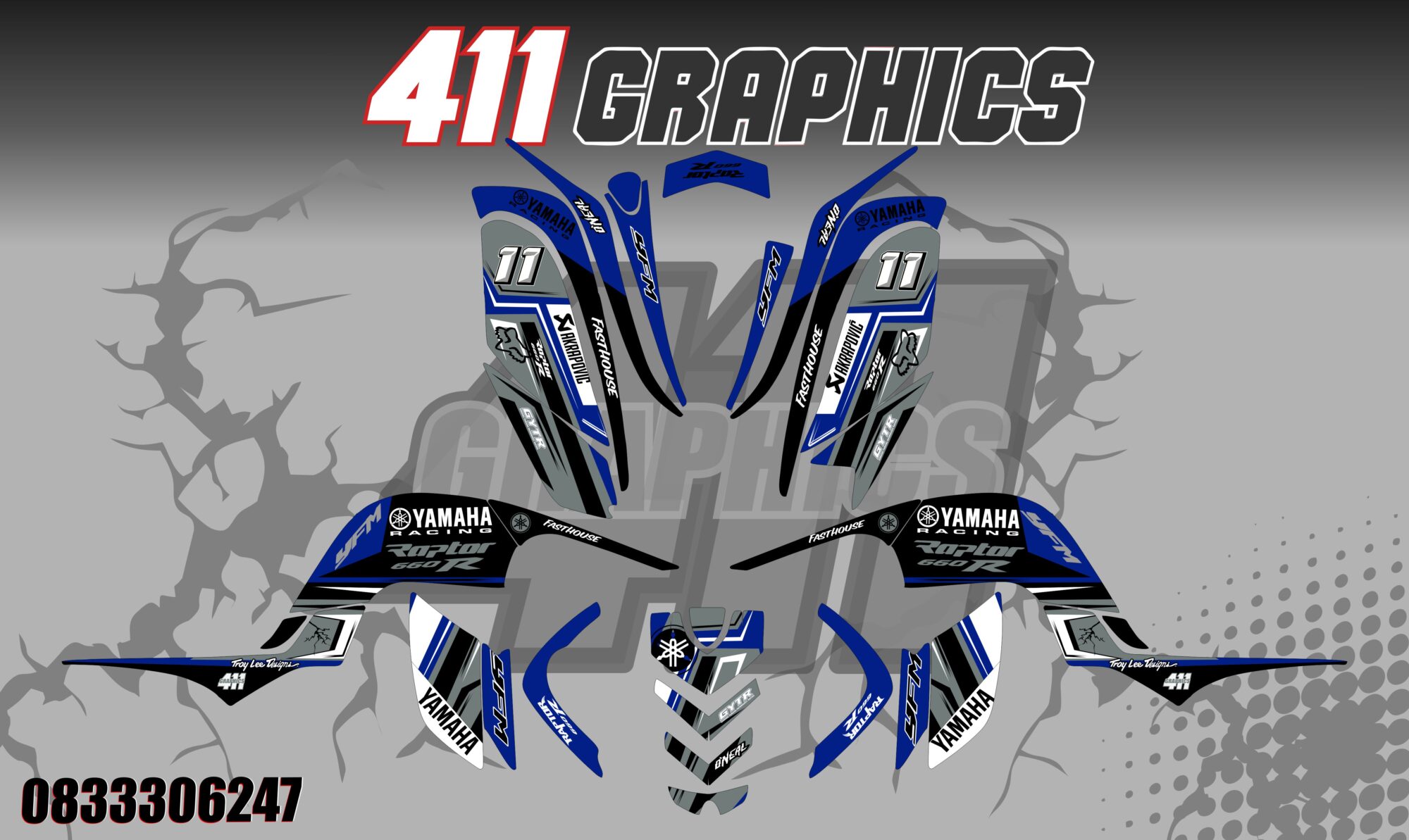 RAPTOR 660 STICKER KIT 24