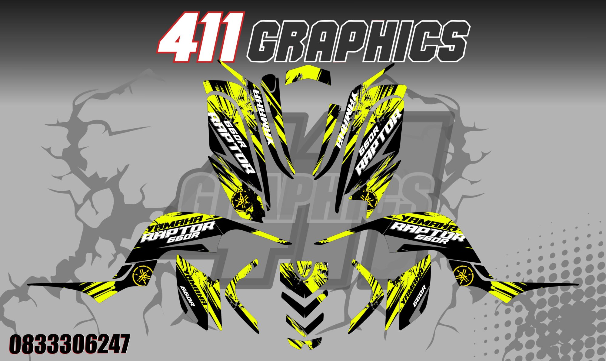 RAPTOR 660 STICKER KIT 28