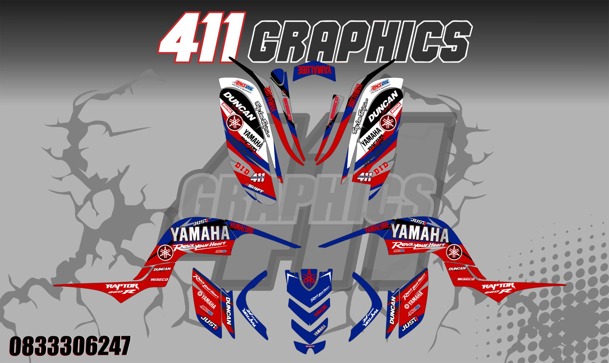 RAPTOR 660 STICKER KIT 4