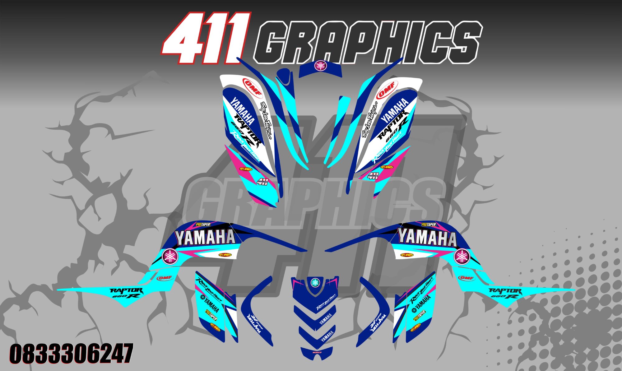 RAPTOR 660 STICKER KIT 5