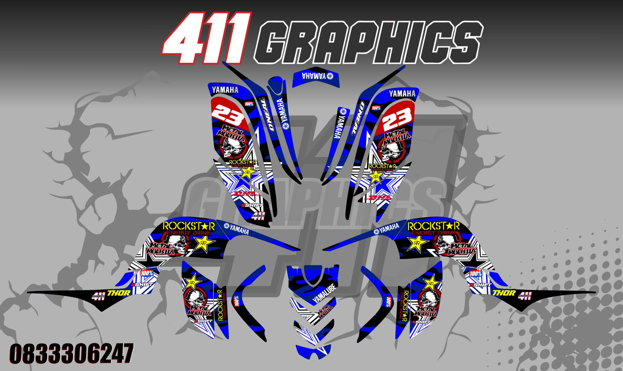 RAPTOR 660 STICKER KIT 7