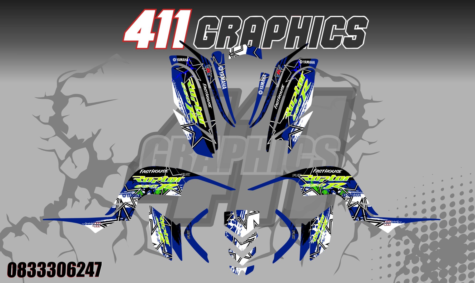 RAPTOR 660 STICKER KIT 8