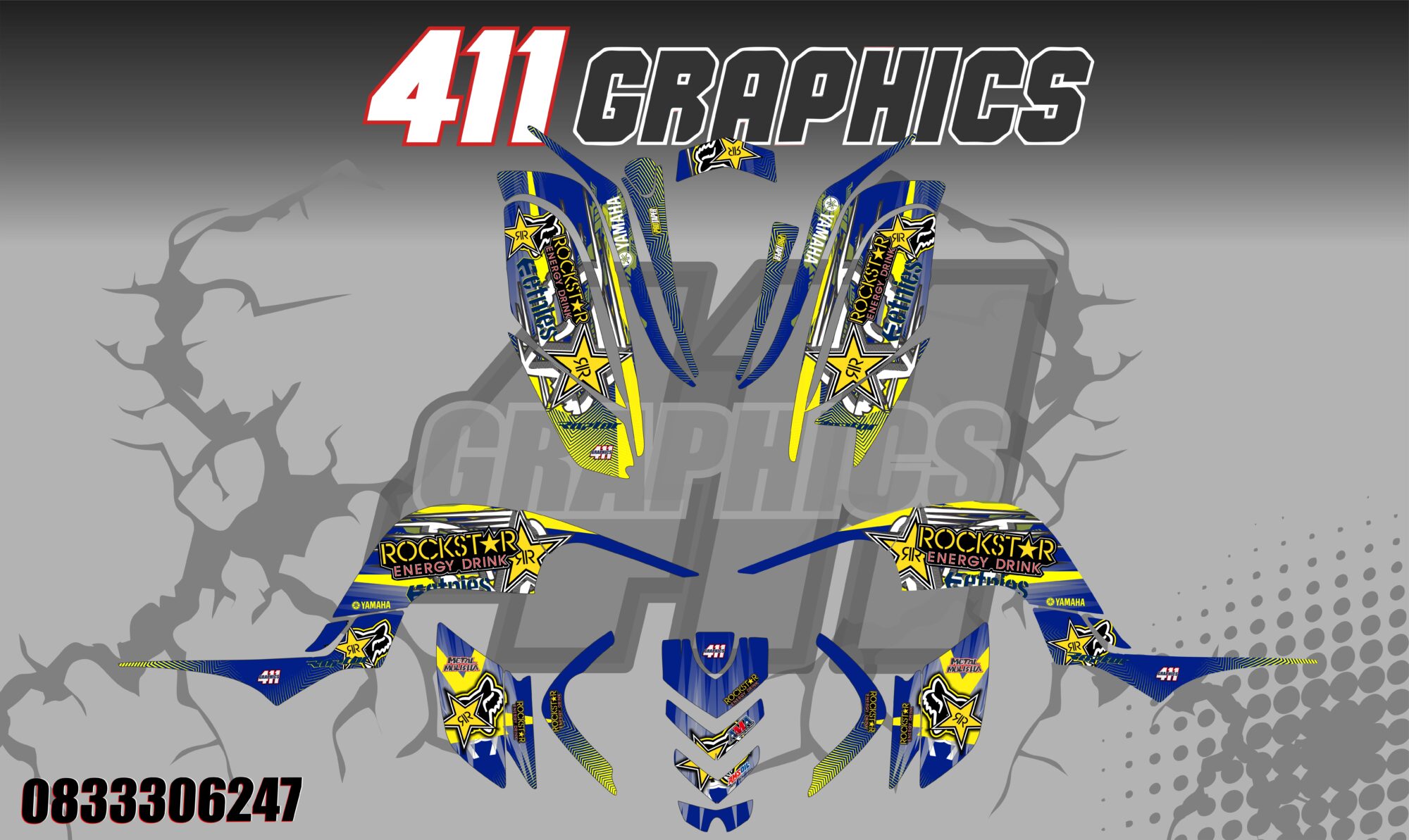 RAPTOR 660 STICKER KIT 9