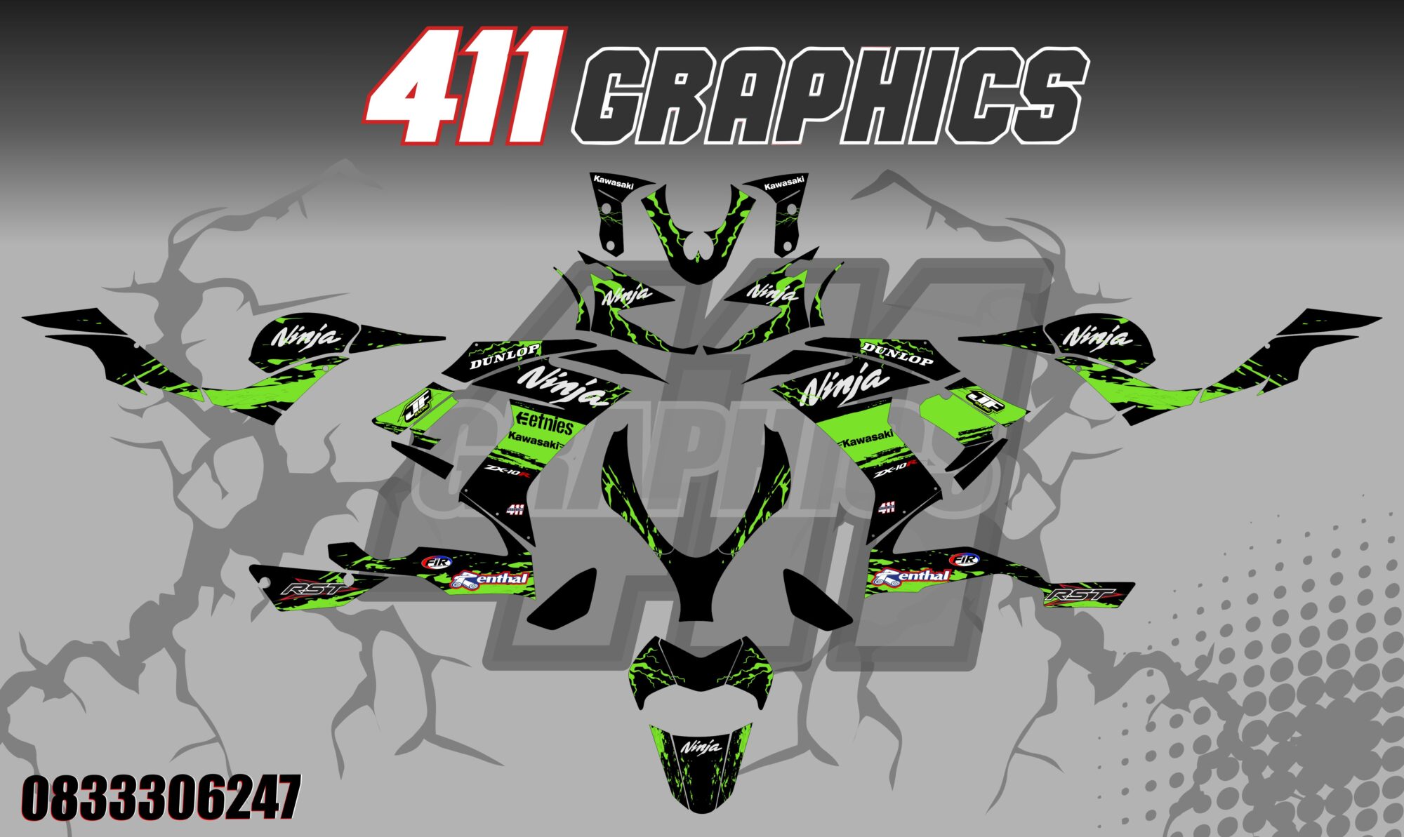 08-10 ZX10 STICKER KIT 2