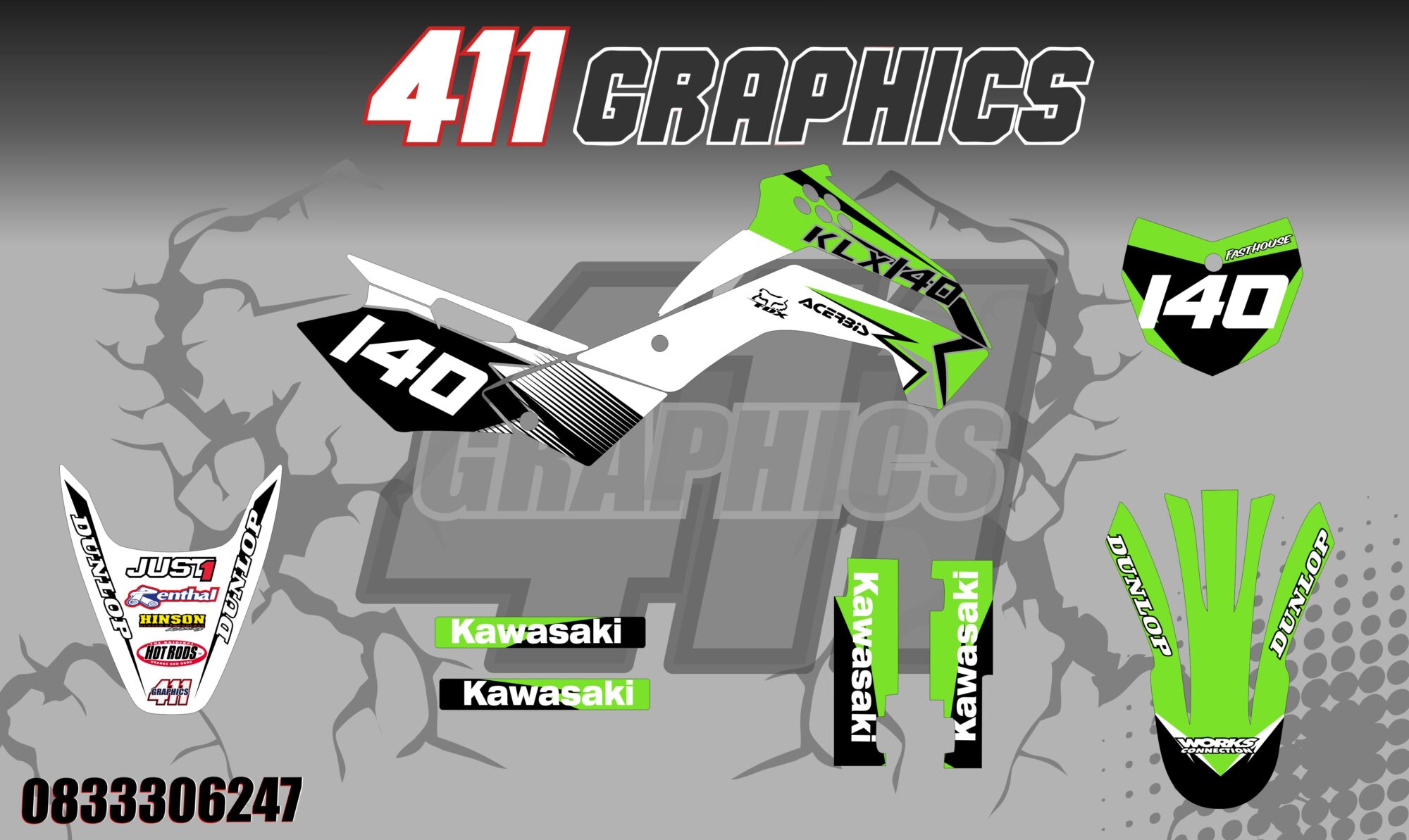 KX-KXF STICKER KIT 27