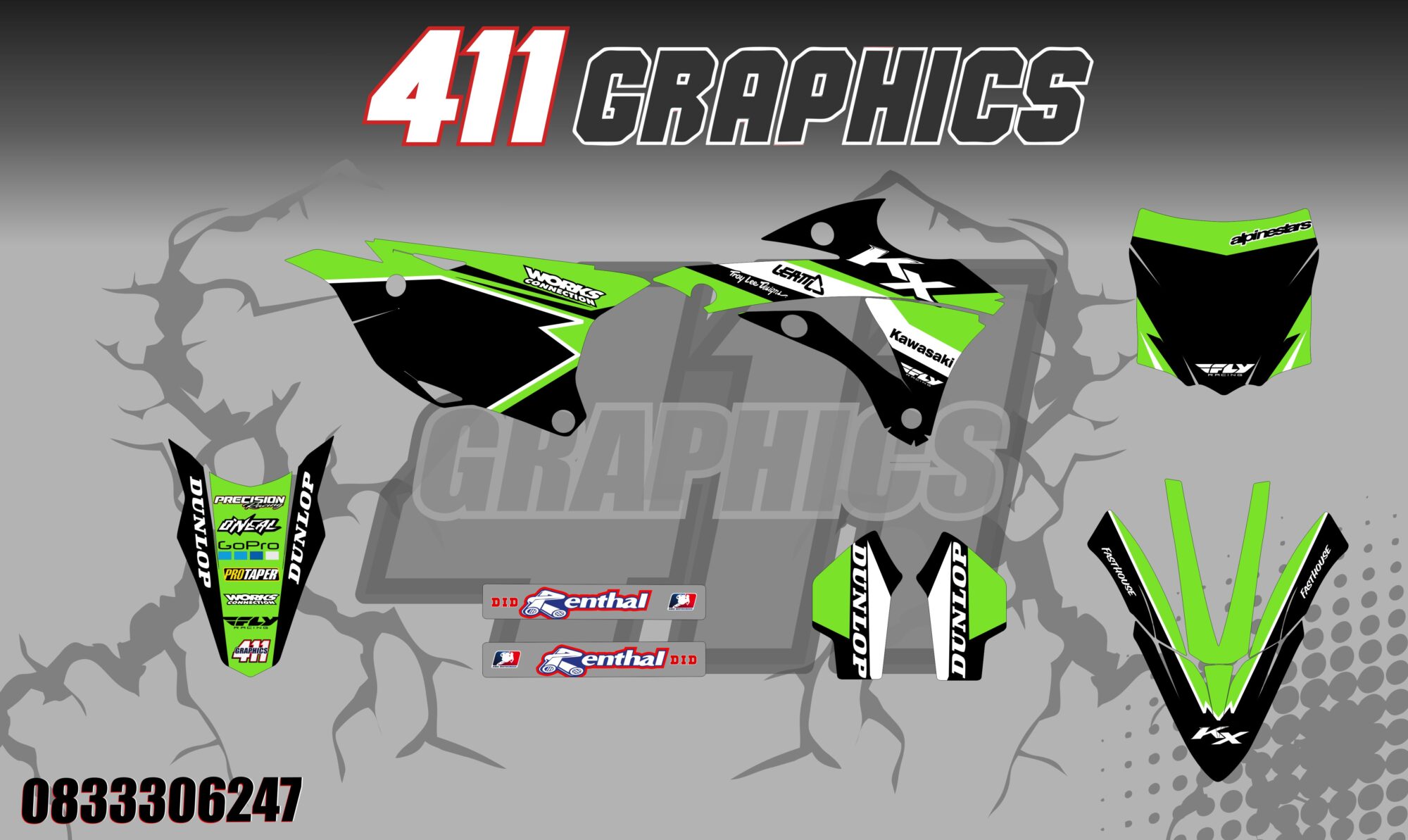 KX-KXF STICKER KIT 28