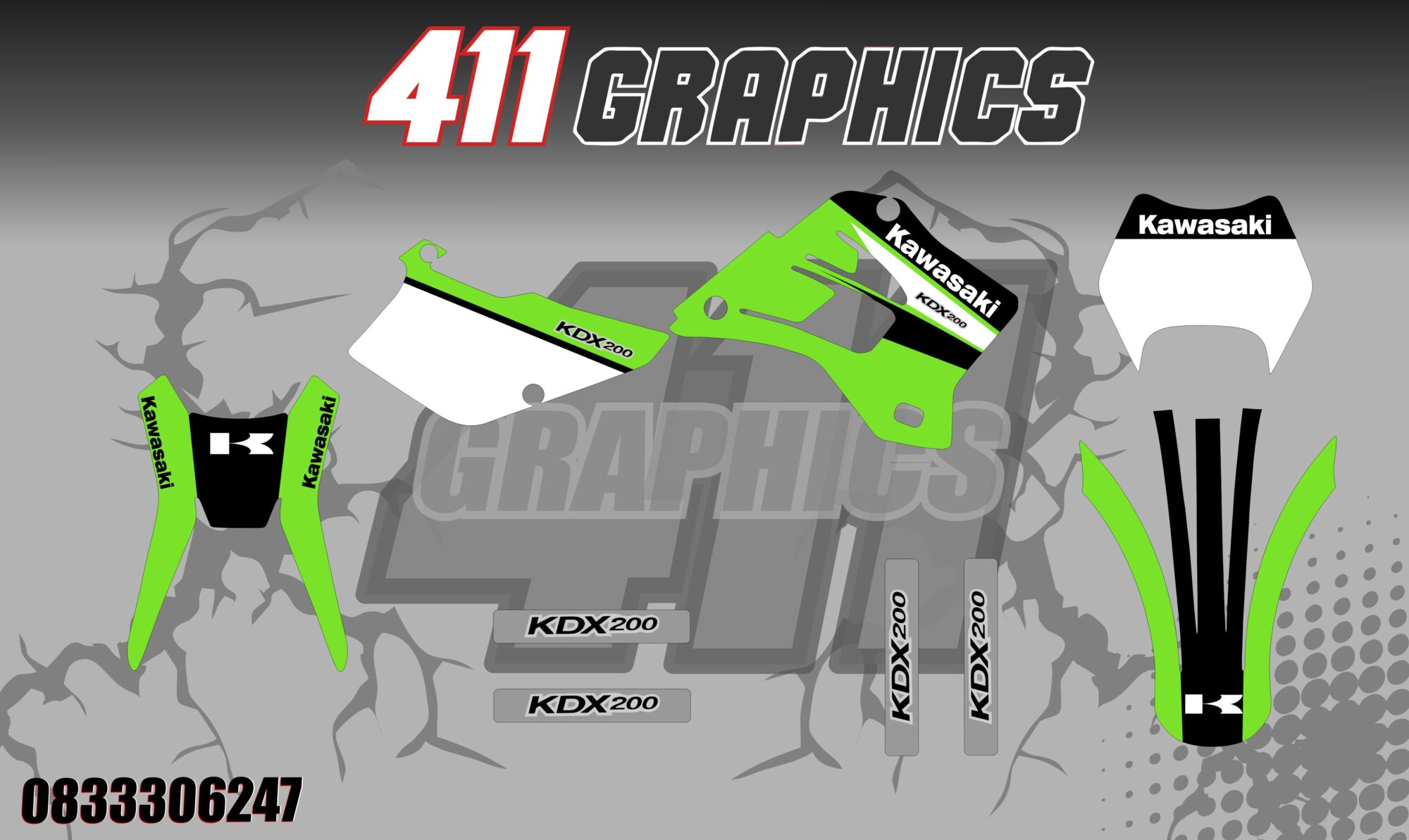 KX-KXF STICKER KIT 3