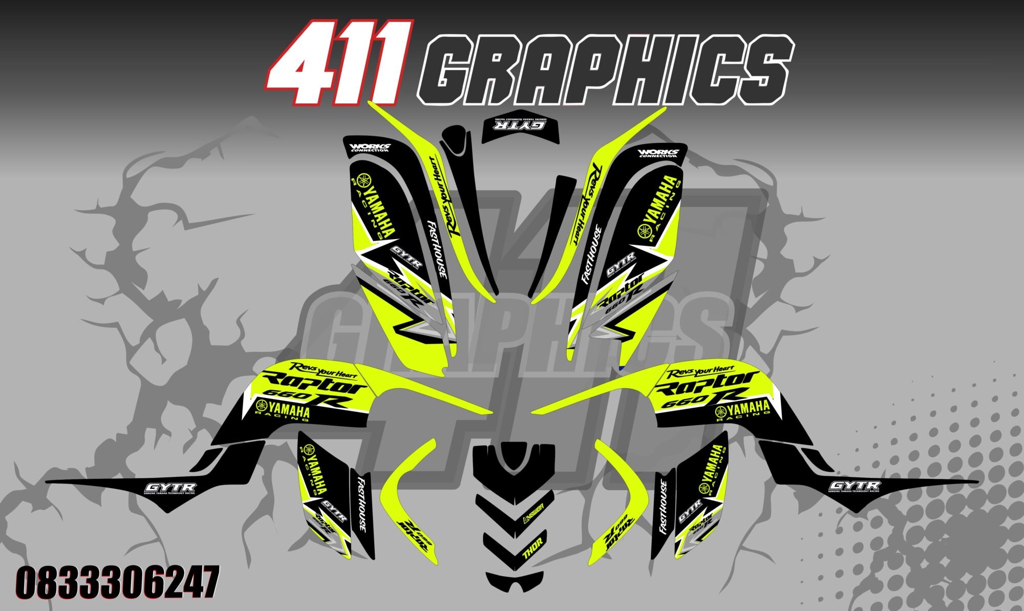 RAPTOR 600 STICKER KIT 31