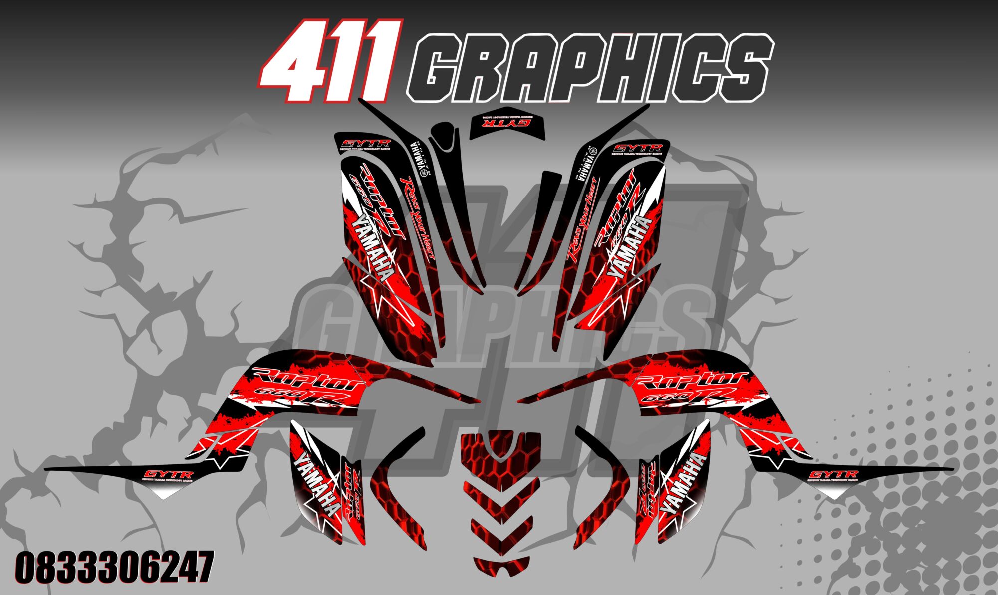 RAPTOR 660 STICKER KIT 34