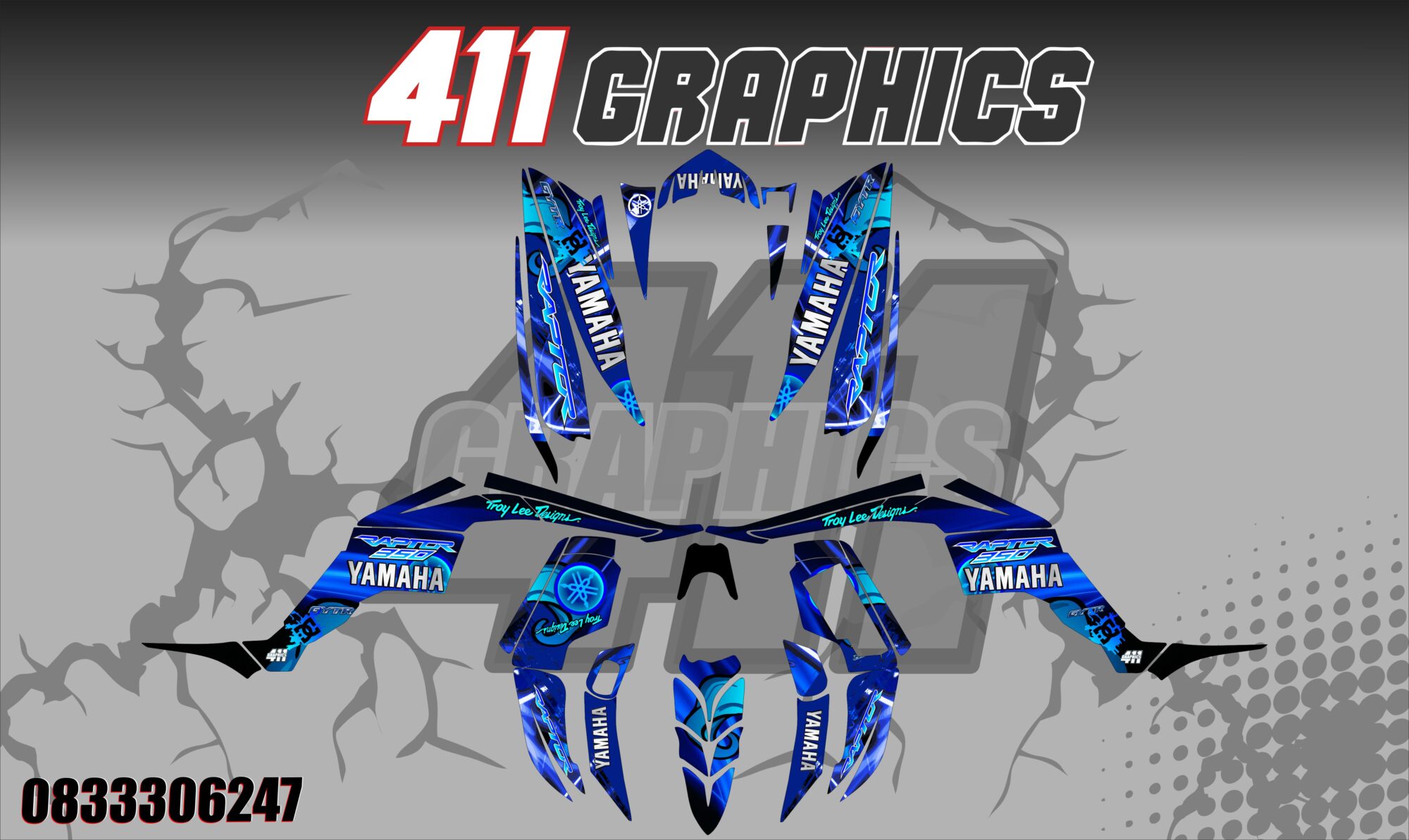 RAPTOR 350 10 STICKER KIT