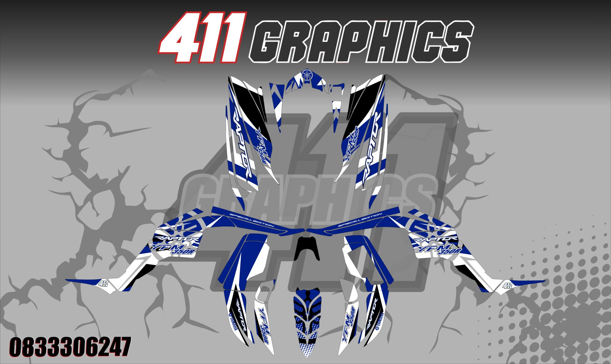 RAPTOR 350 2 STICKER KIT
