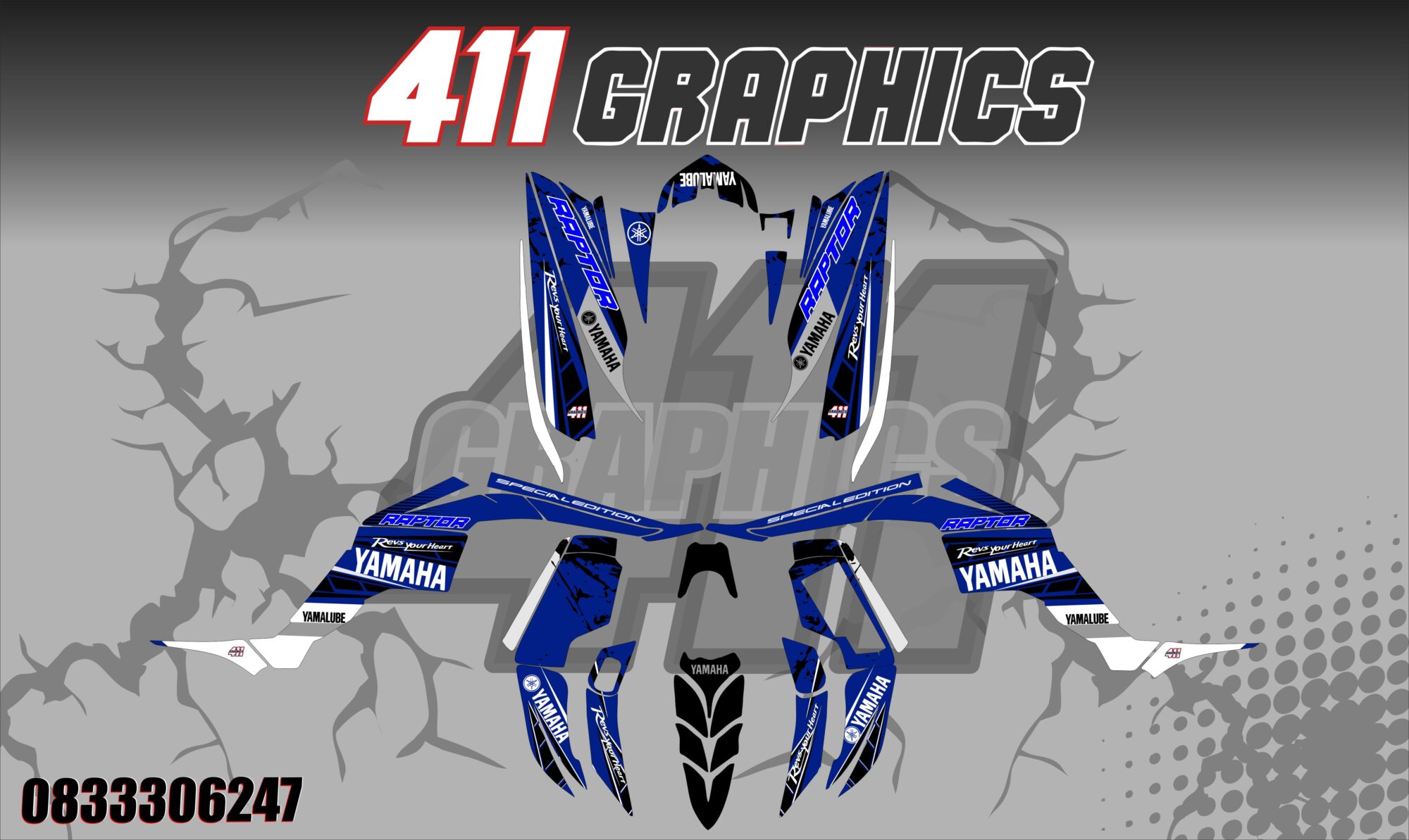 RAPTOR 350 6 STICKER KIT
