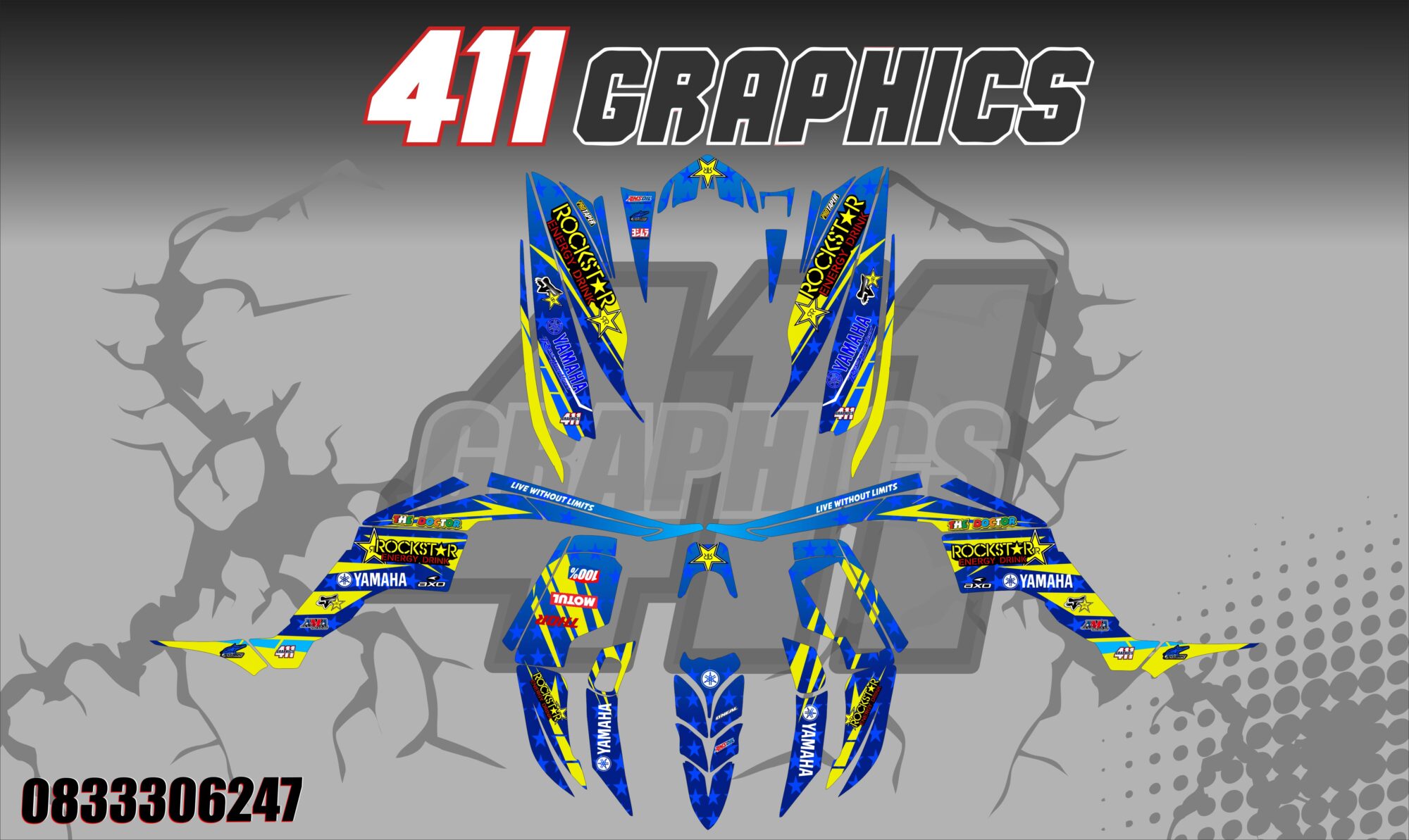 RAPTOR 350 7 STICKER KIT