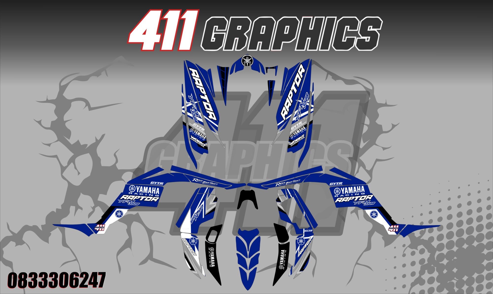 RAPTOR 350 9 STICKER KIT
