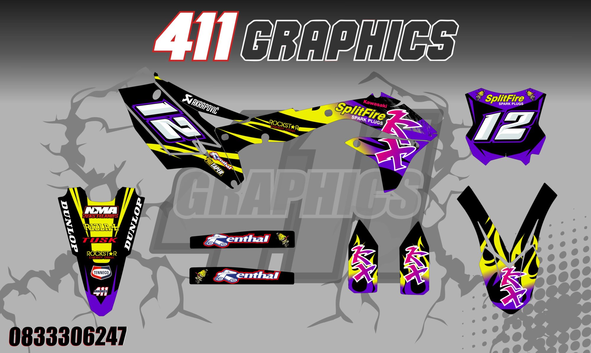 KX-KXF 33 STICKER KIT