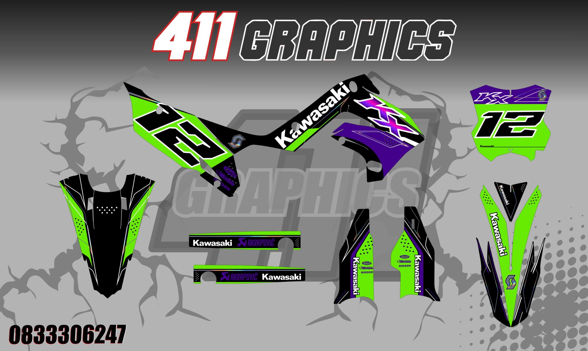 KX-KXF STICKER KIT 34