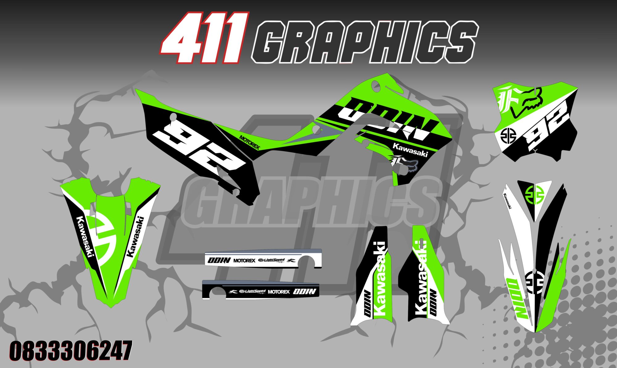 KX-KXF STICKER KIT 38