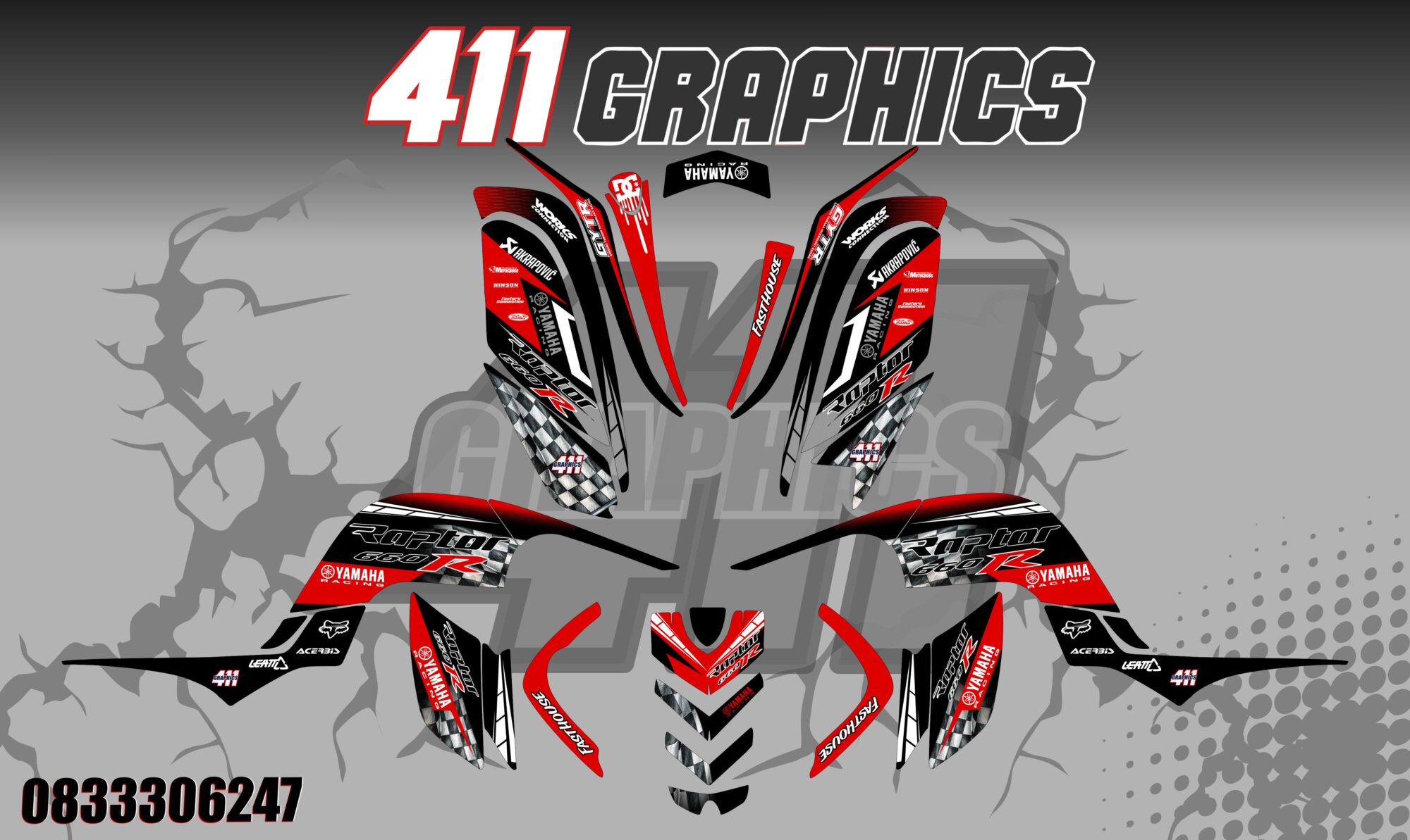 RAPTOR 660 STICKER KIT 35