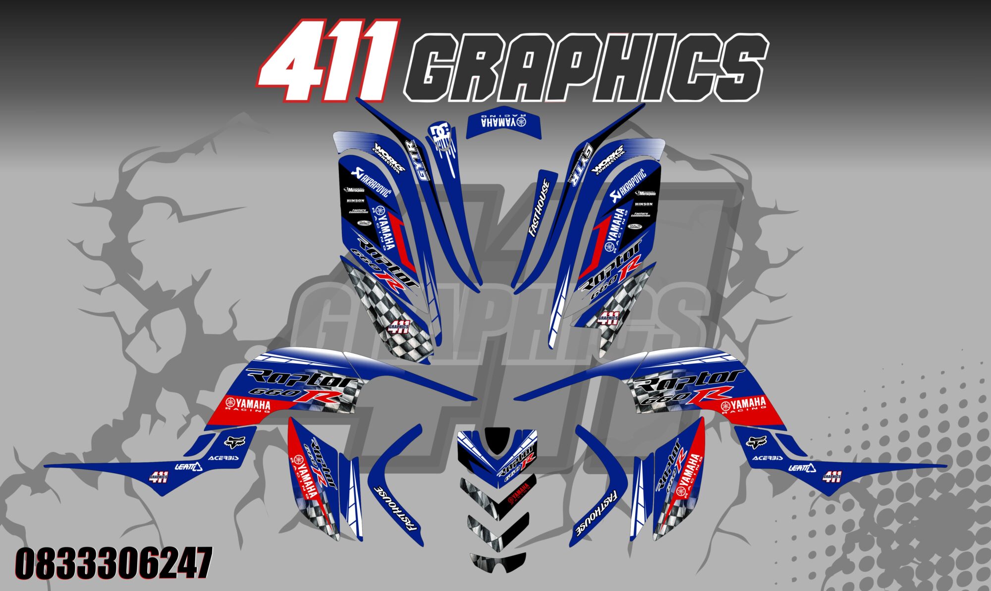 RAPTOR 660 STICKER KIT 36