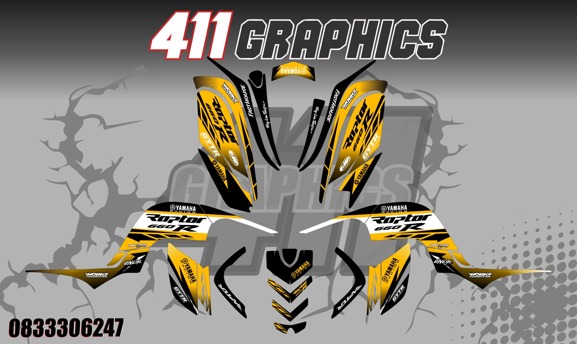 RAPTOR 660 STICKER KIT 37