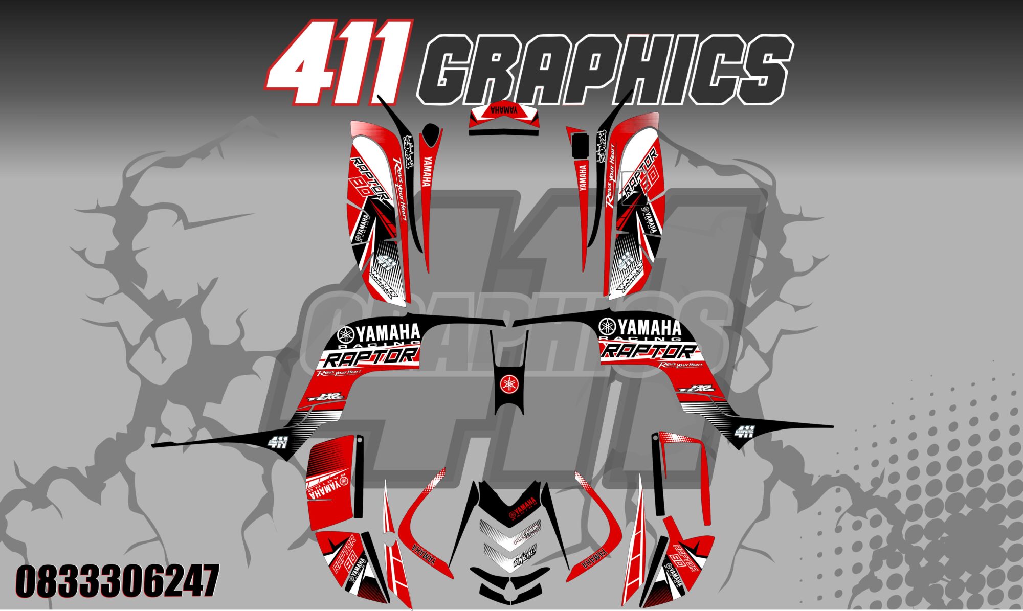 RAPTOR 80 STICKER KIT 1