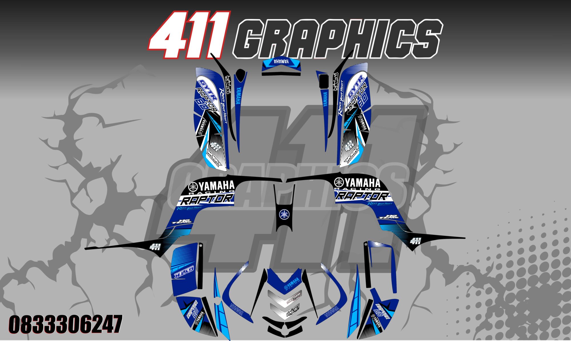 RAPTOR 80 STICKER KIT 2
