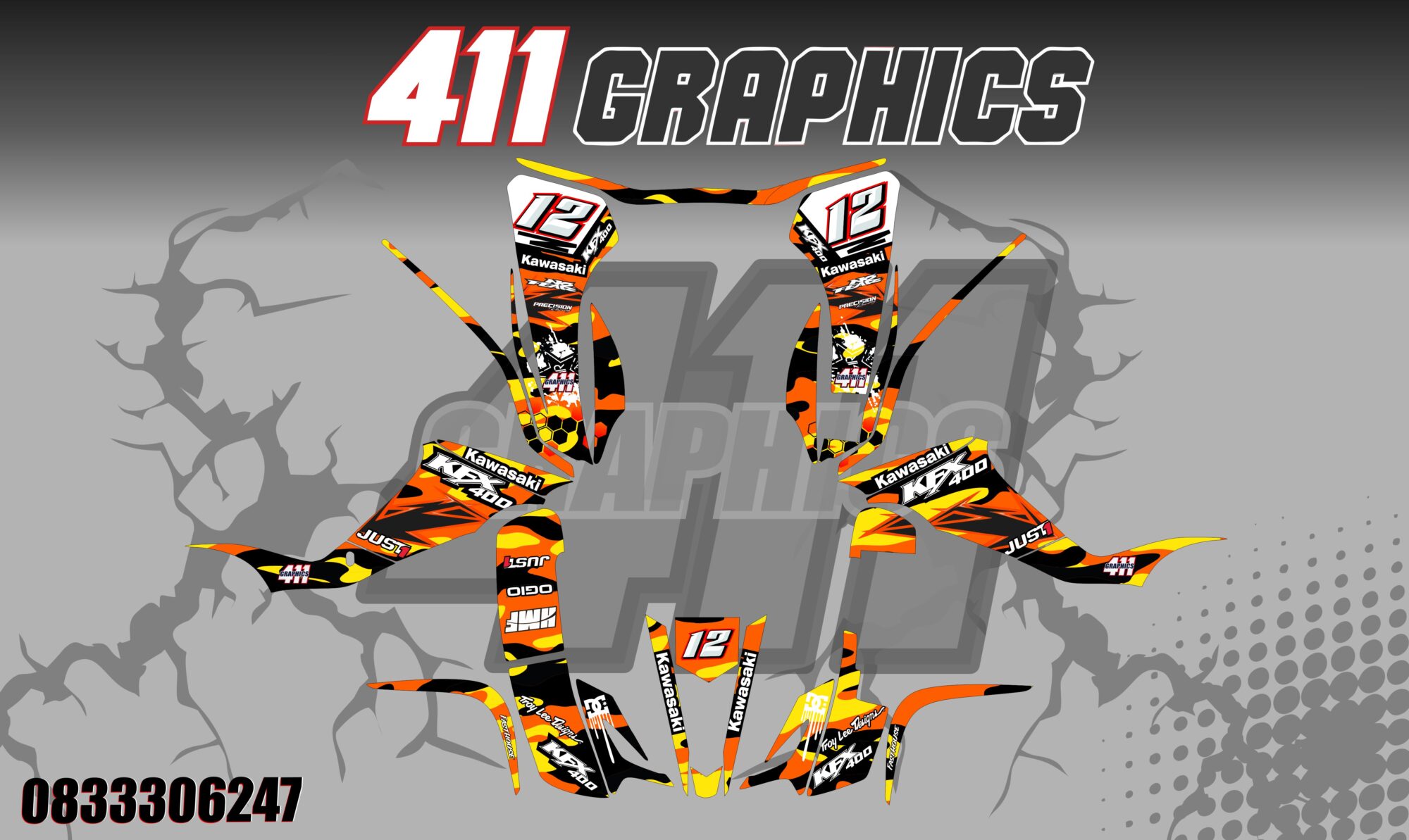 KFX400 11 STICKER KIT