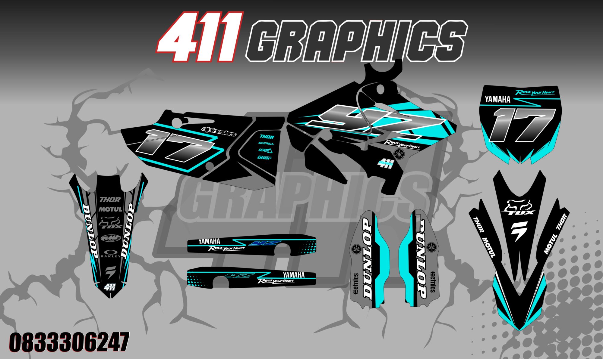 YZ-YZF STICKER KIT 64