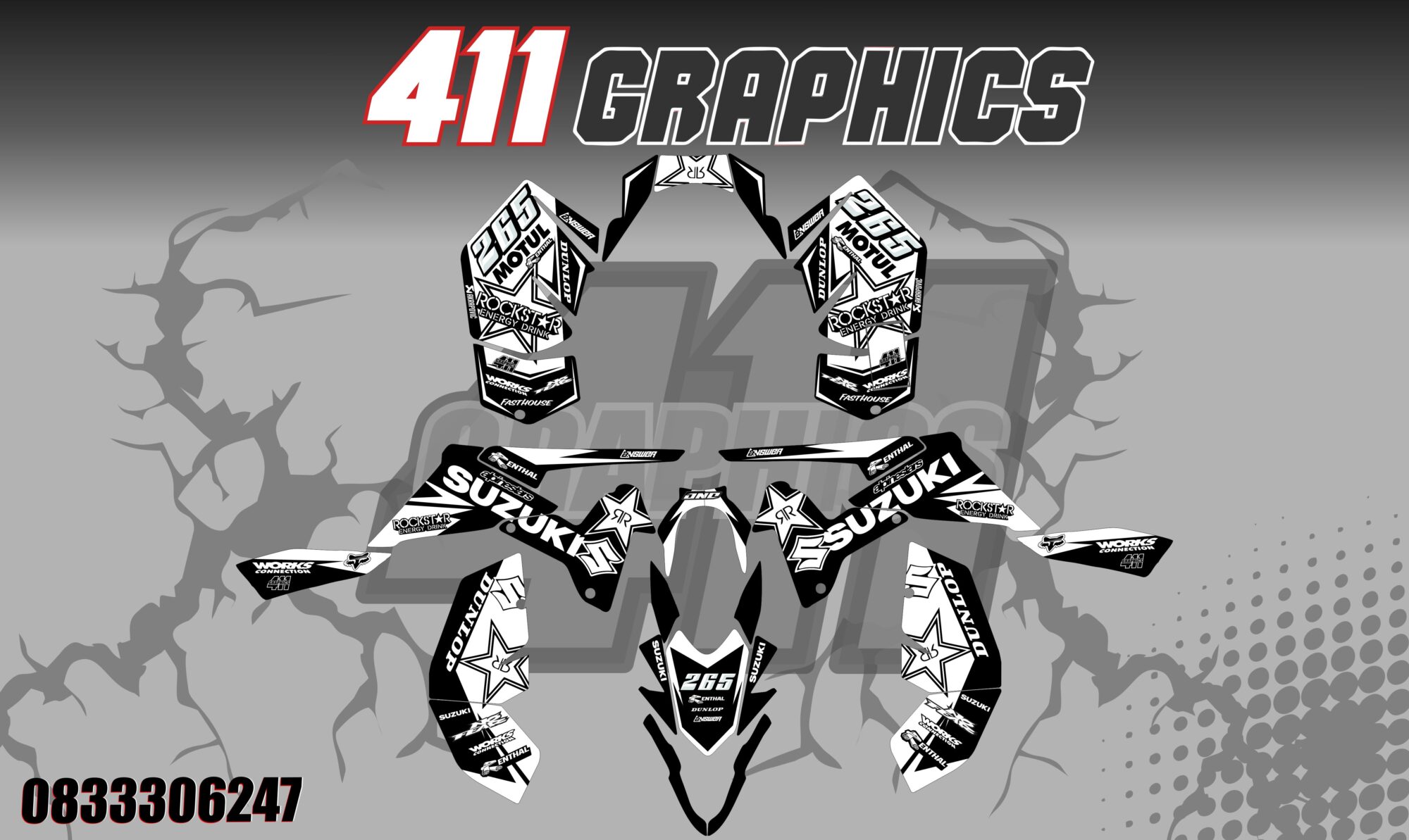 LTR 450 STICKER KIT 36