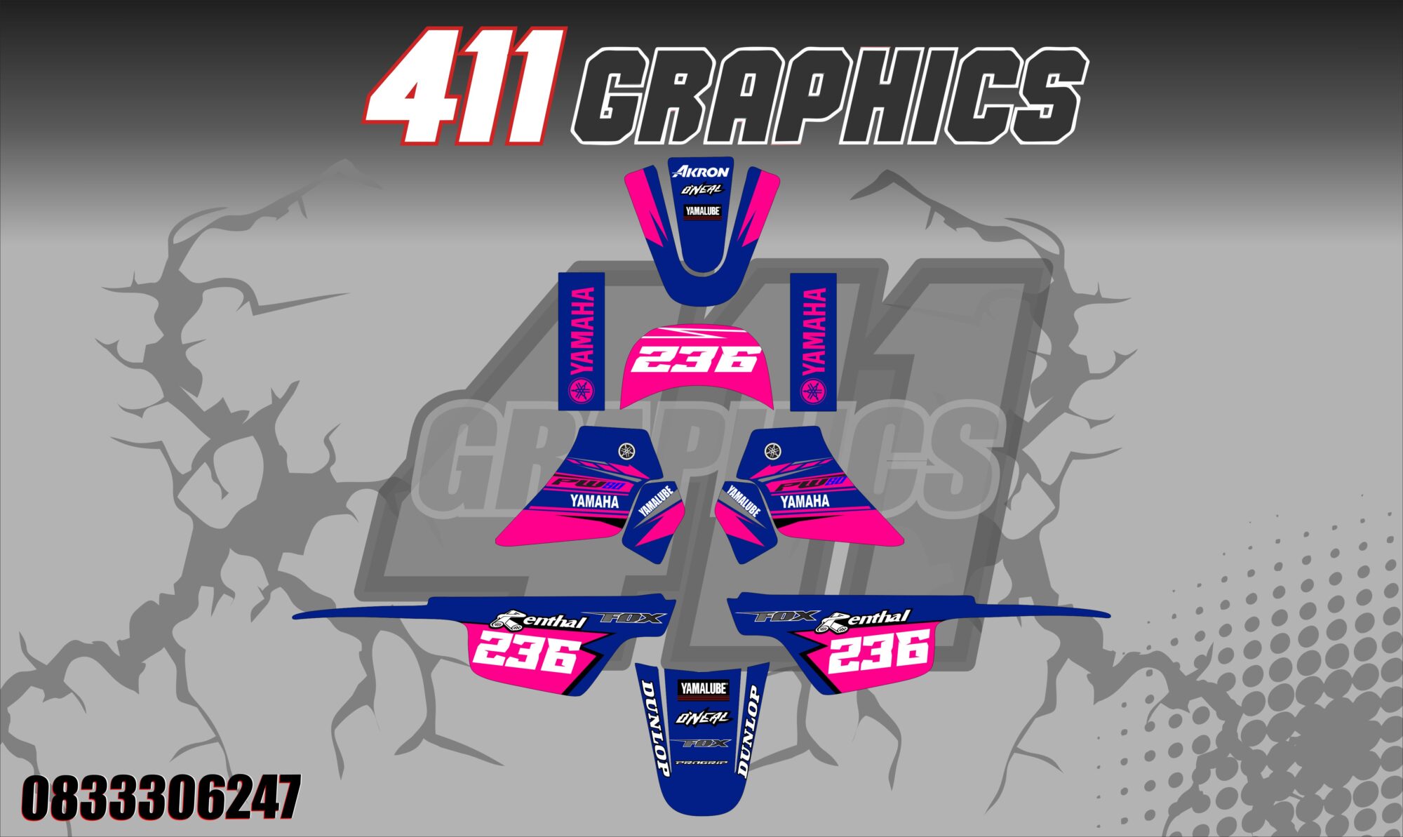 PW50 STICKER KIT 14-411GRAPHICS.CO.ZA