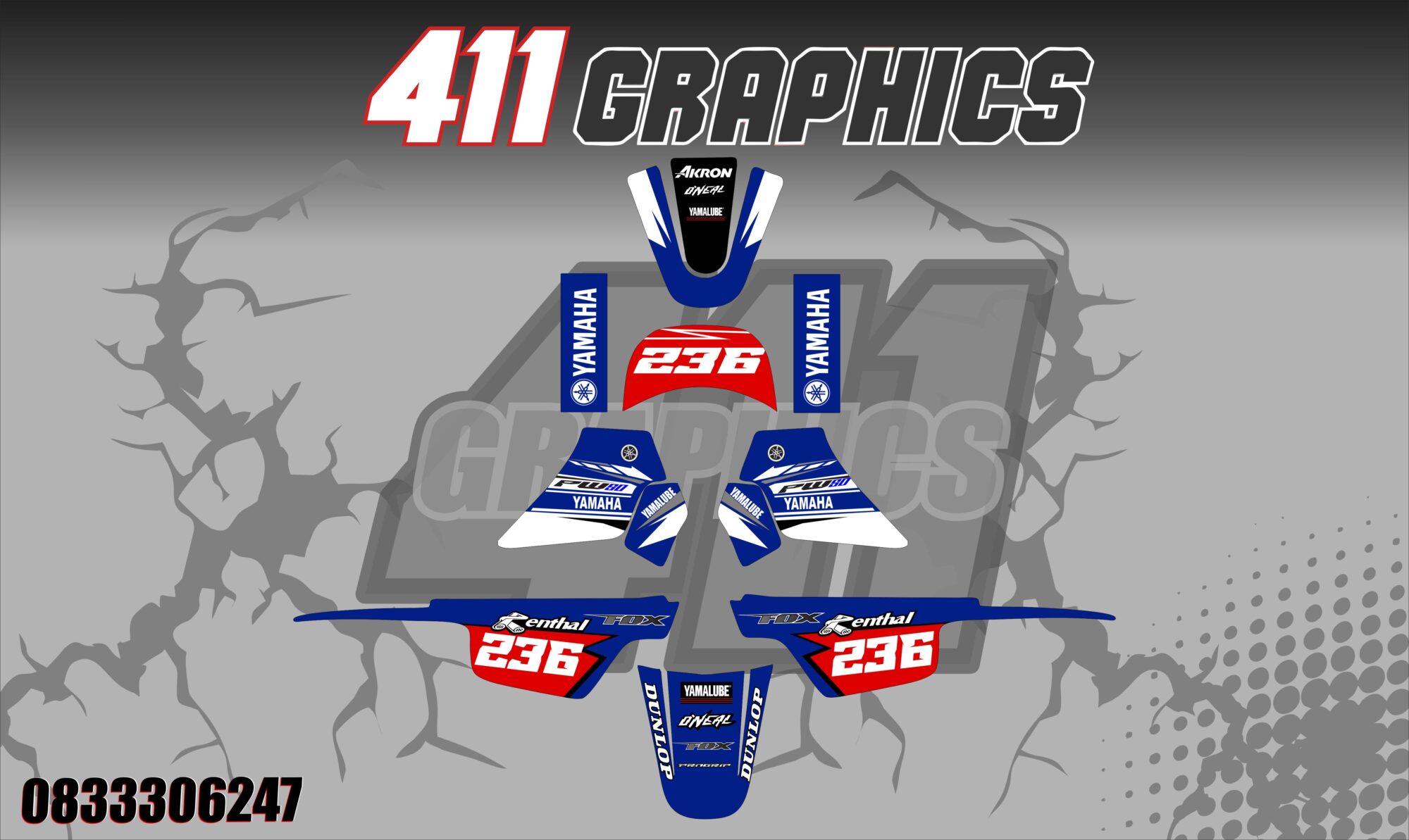 PW50 STICKER KIT 16-411GRAPHICS