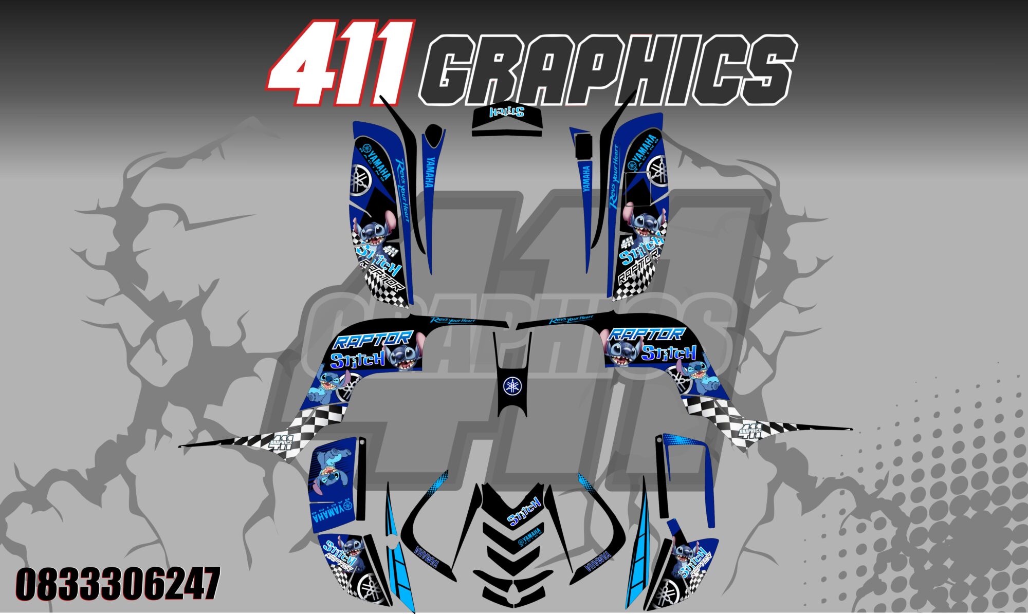 RAPTOR 80 STICKER KIT 3