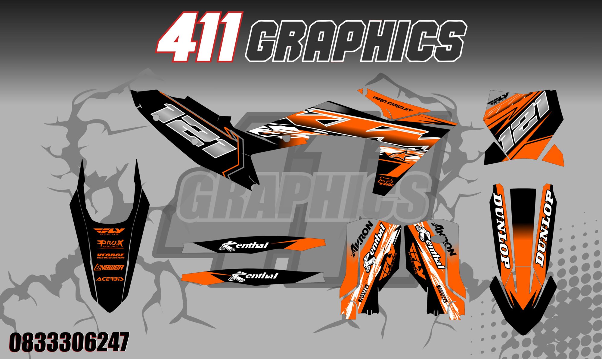 KTM STICKER KIT 72