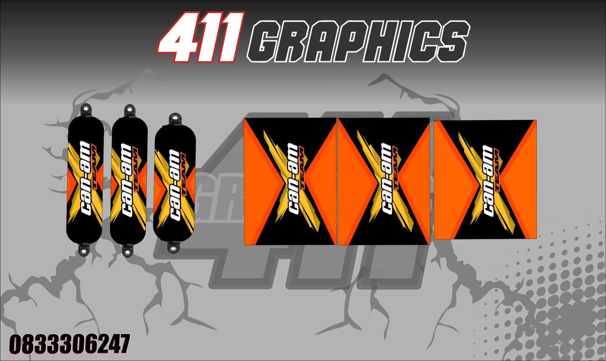 CAN-AM SHOCK COVERS 15