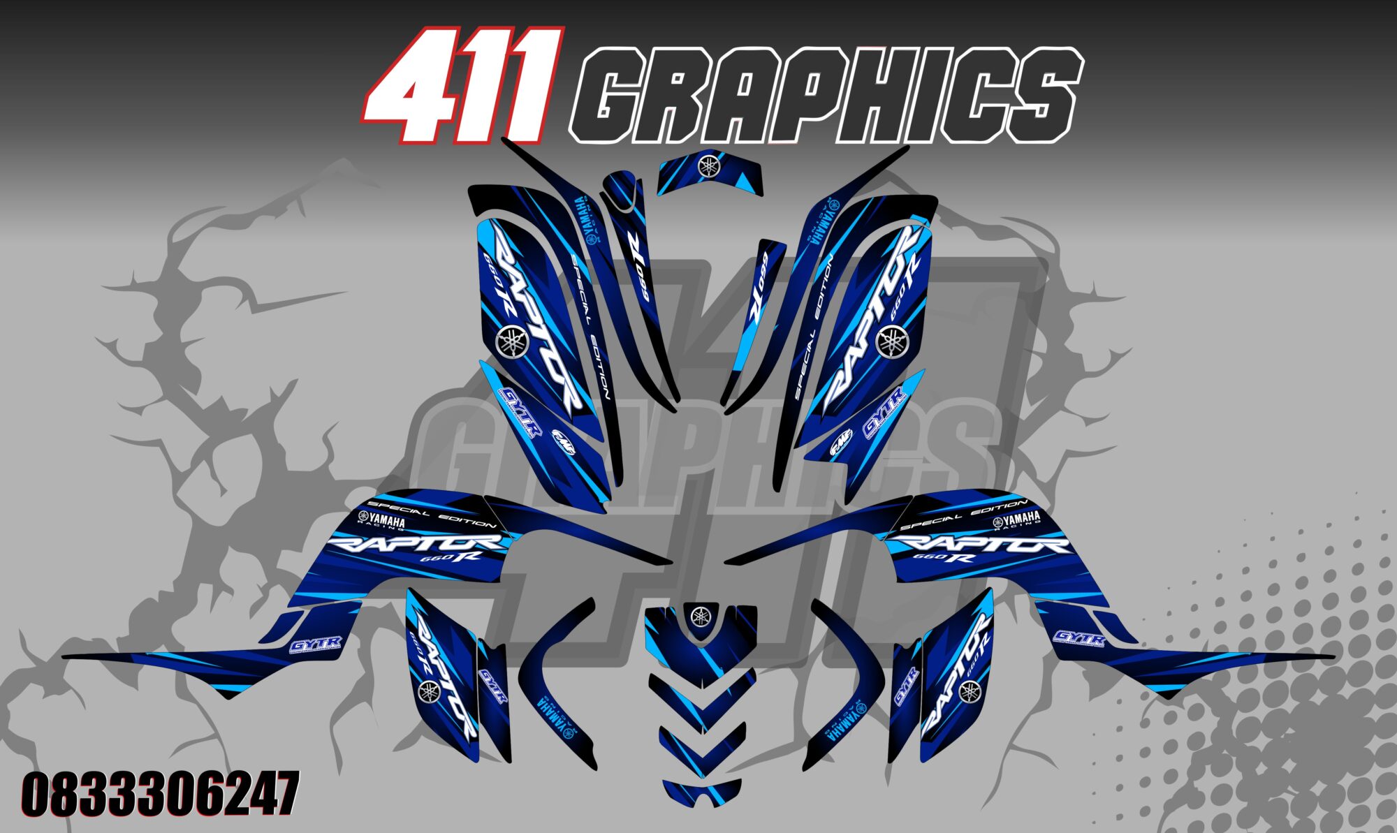 RAPTOR 660 STICKER KIT 42