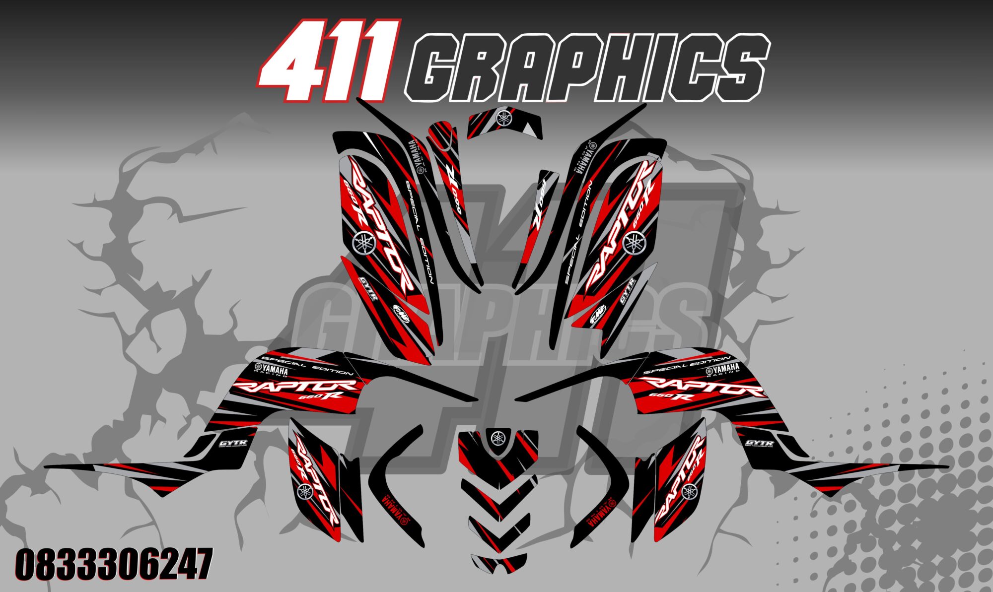 RAPTOR 660 STICKER KIT 43