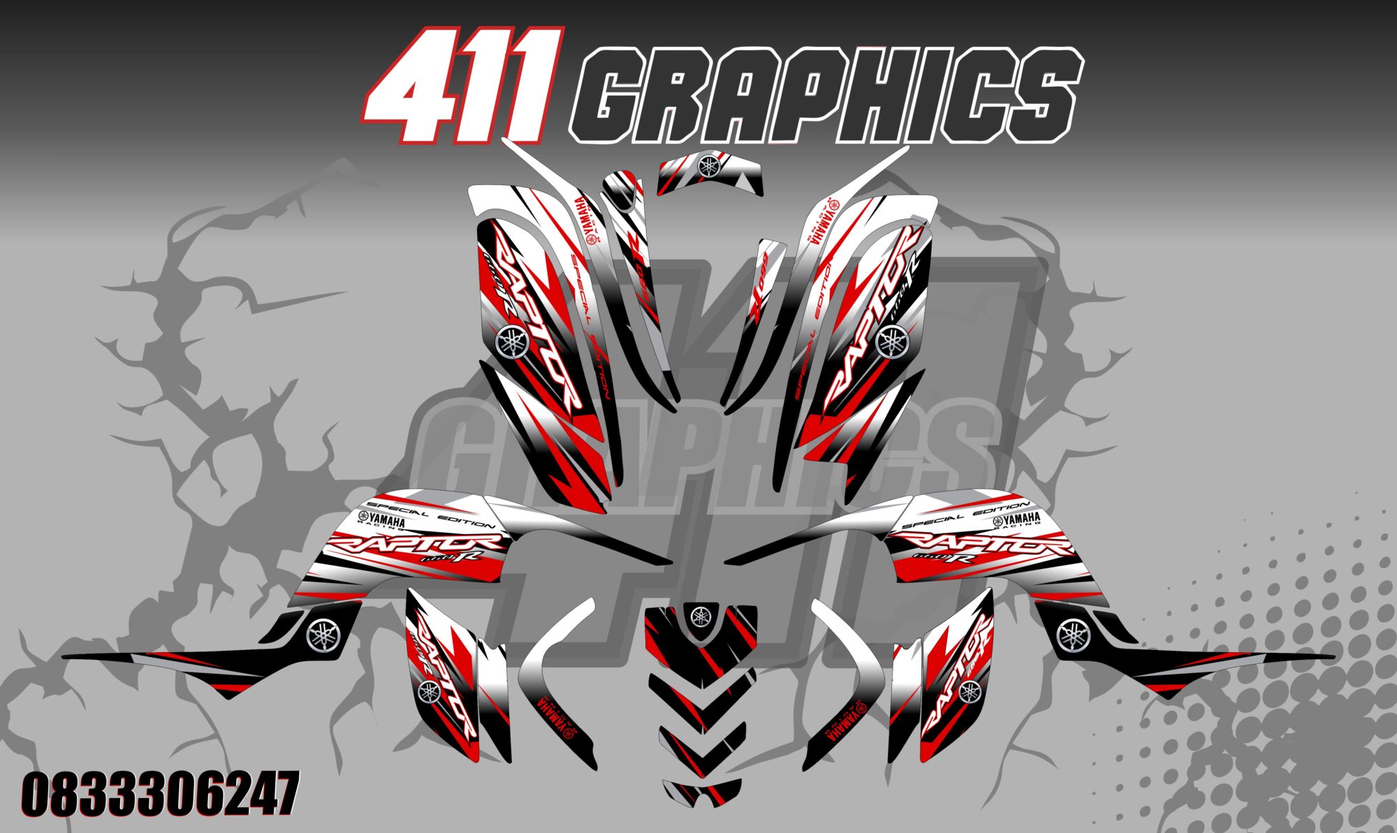 RAPTOR 660 STICKER KIT 44