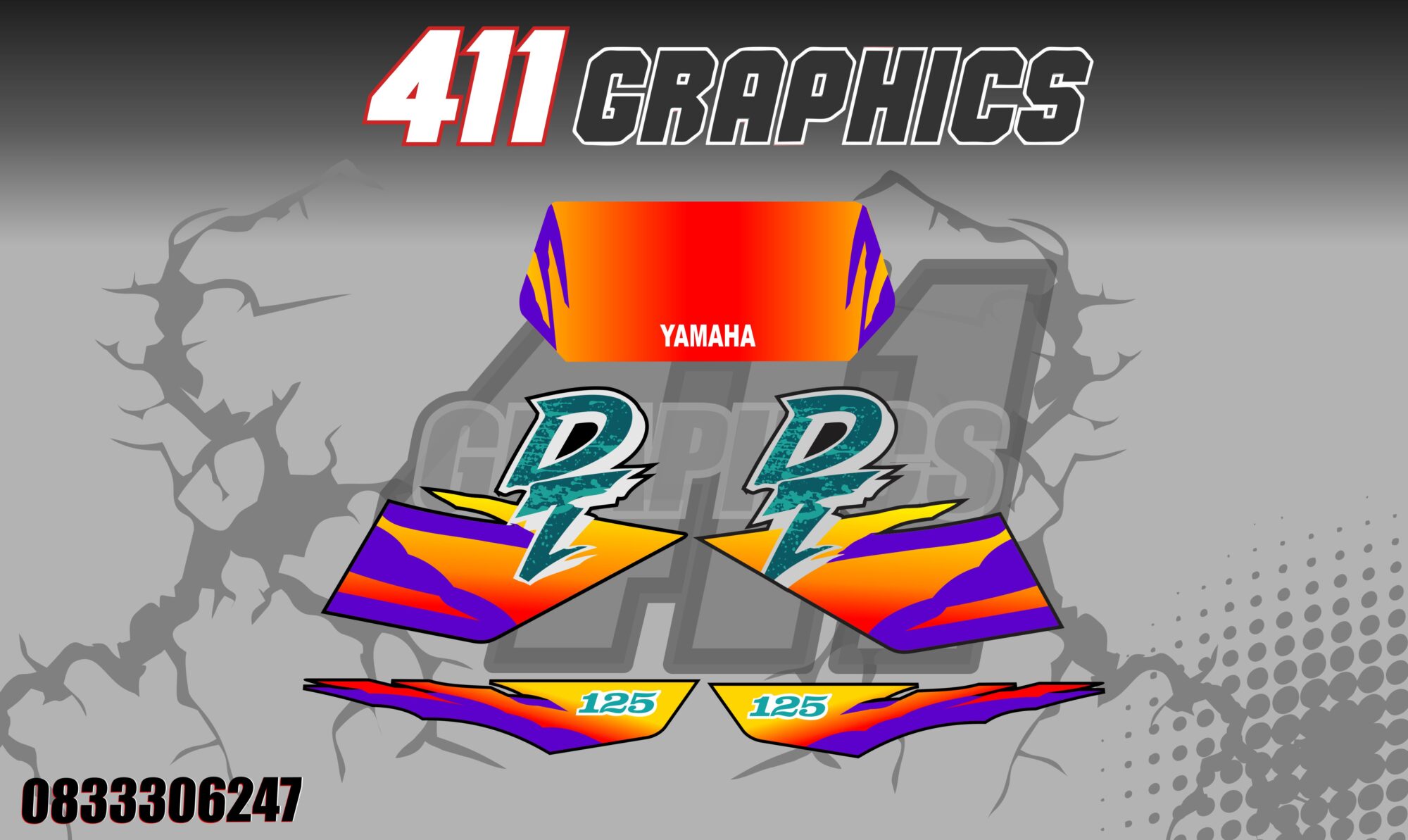 YAMAHA DT STICKERS 1