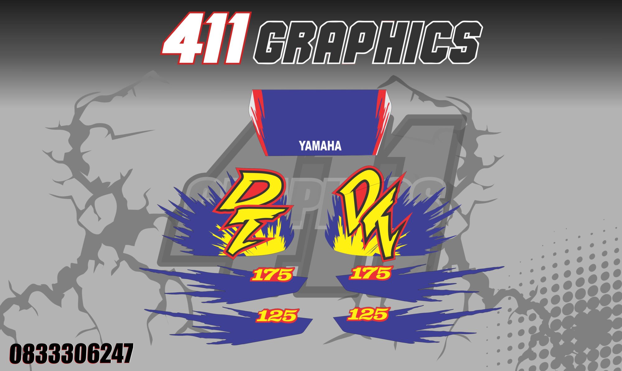 YAMAHA DT STICKERS 6