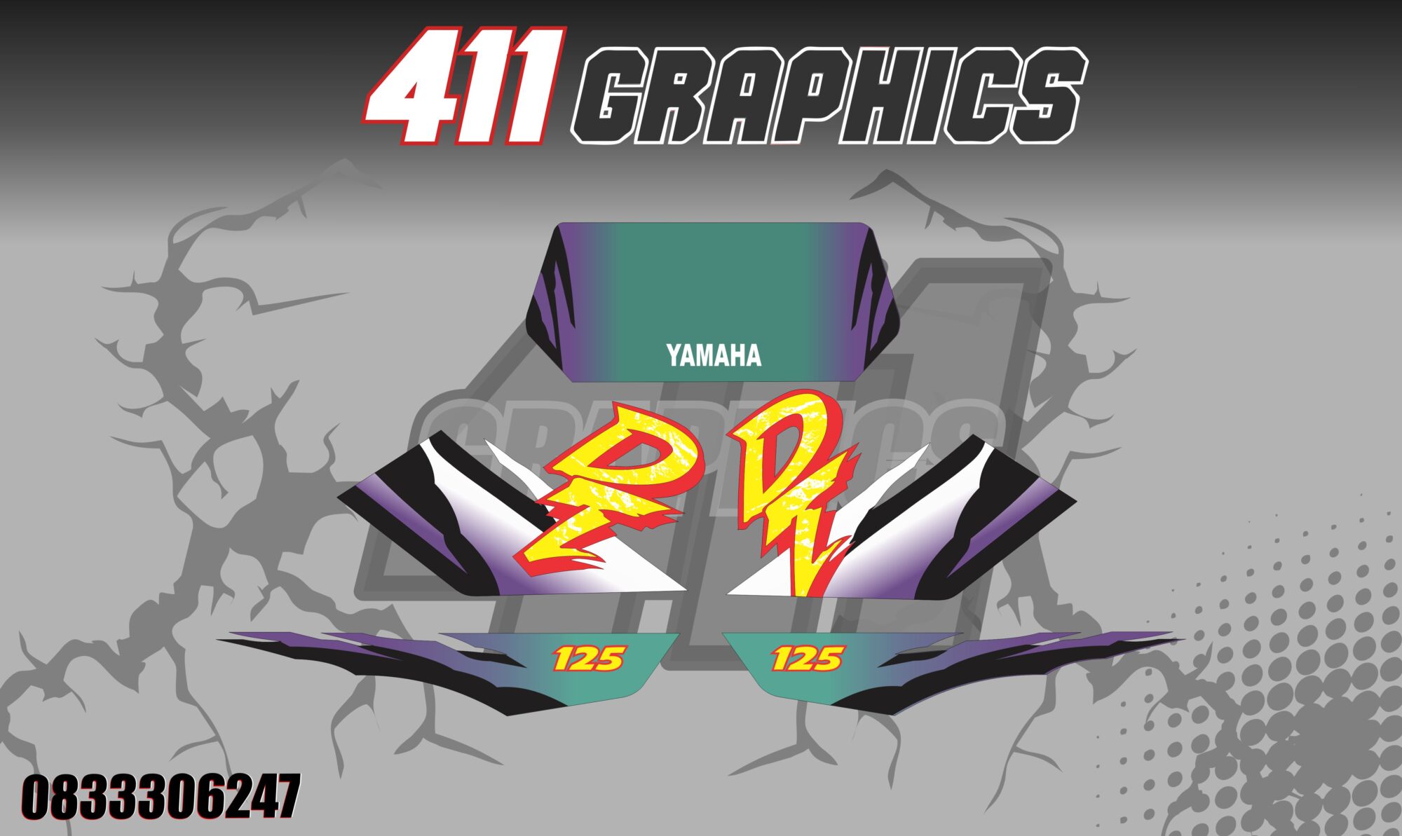 YAMAHA DT STICKERS 3