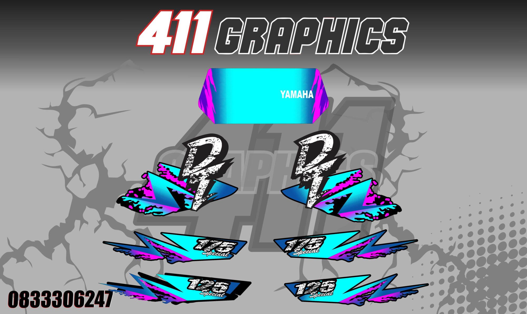 YAMAHA DT STICKERS 4