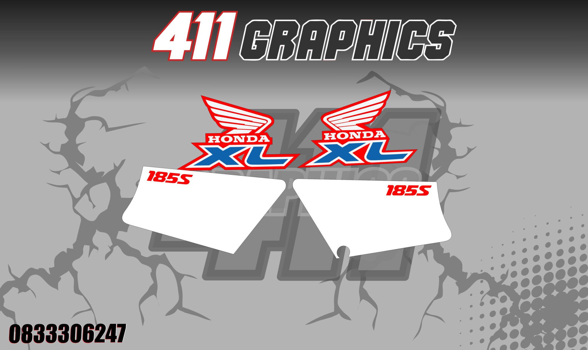 HONDA XL185 STICKERS