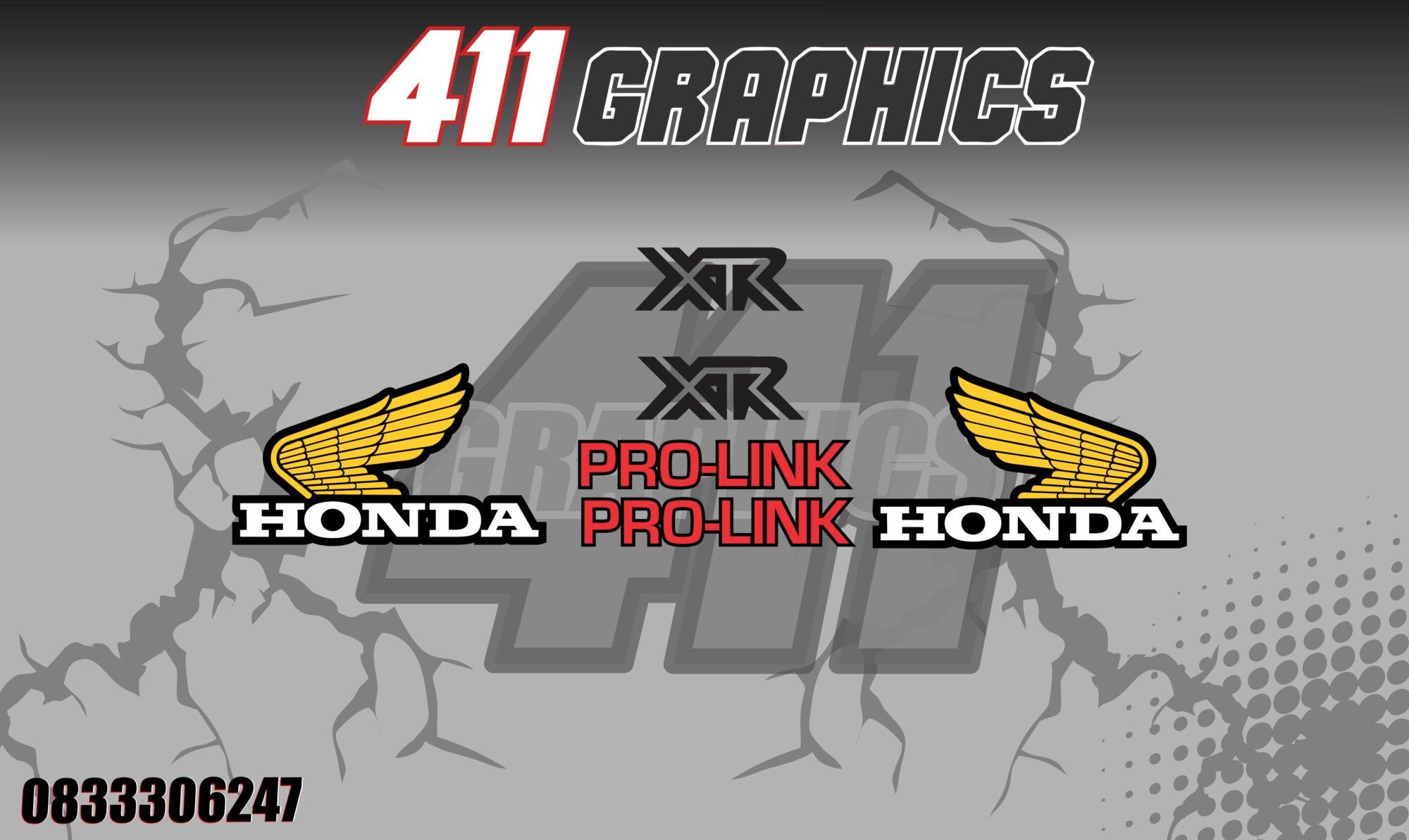 XR250 PROLINK STICKERS