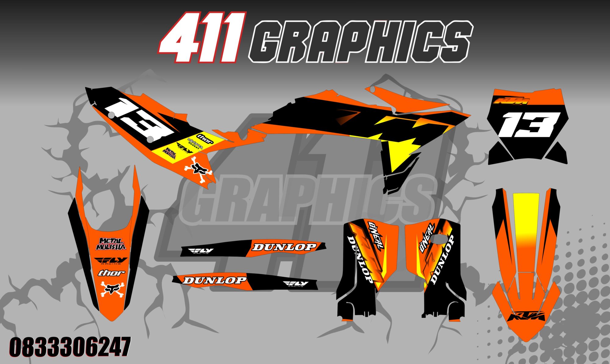 KTM STICKER KIT 73