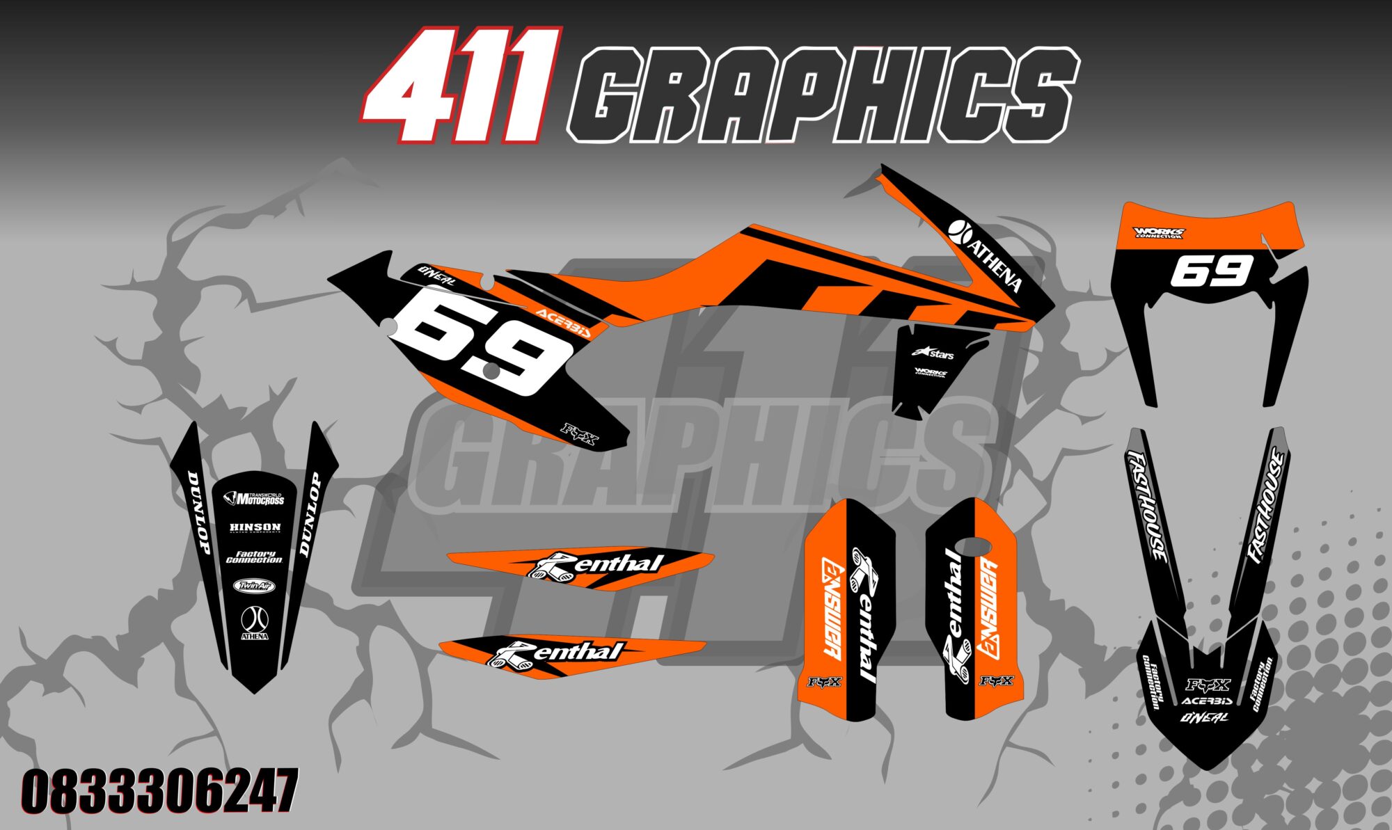 KTM STICKER KIT 74